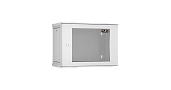 Шкаф настенный разборный 19", 9U, стекло, 600х350, GY TWI-096035-R-G-GY TLK