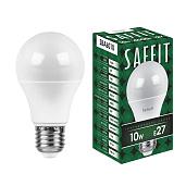 Лампа светодиодная 10 Вт E27 4000K SBA6010 230В А60 55005 Saffit
