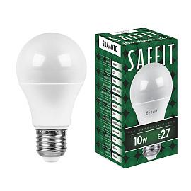 Лампа светодиодная 10 Вт E27 4000K SBA6010 230В А60 55005 Saffit