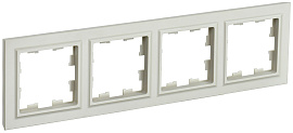 Рамка 4-местная РУ-4-БрКр бежевый BR-M42-K10 BRITE  IEK