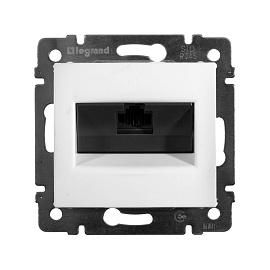Розетка RJ45 компьютерная Valena скрытой установки IP20 UTP cat. 5е белый 774238 Legrand