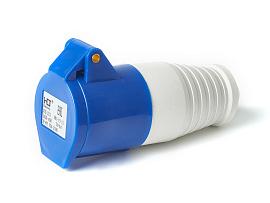 Розетка 213 переносная 2Р+РЕ 16А 230В IP44 HLT 083-03-21