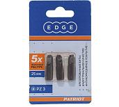 Бита EDGE by PATRIOT PZ3, сталь S2, длина 25 мм, 3шт в блистере 818010014 PATRIOT