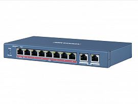 Коммутатор неуправляемый 8 портовый Hi-PoE DS-3E0310HP-E HikVision