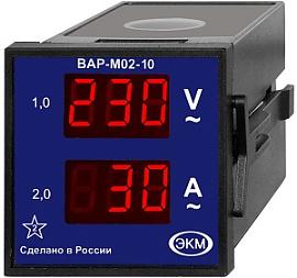 Вольтметр/Амперметр ВАР-М02-10 (щитовой) AC20-450В УХЛ4 4640016939718 Меандр