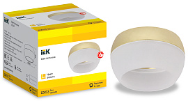 LIGHTING Светильник 4010 накладной потолочный под лампу GX53 золото IEK