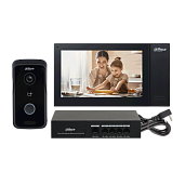 Комплект видеодомофона DH-VTO2111D-P-S2+DH-VTH2421FB-P DHI-KTP02 DAHUA