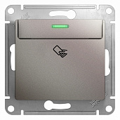 Выключатель карточный GLOSSA скрытой установки 10А механизм платина GSL001269 Systeme Electric