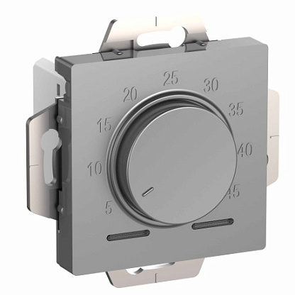 Изображение товара Электронный термостат для теплого пола Systeme Electric AtlasDesign 10A алюминий
