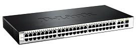 Коммутатор настраиваемый L2 с 48 портами 10/100Base-TX, 2 портами 10/100/1000Base-T и 2 комбо-портами 100/1000Base-T/SFP DES-1210-52/С1А D-Link
