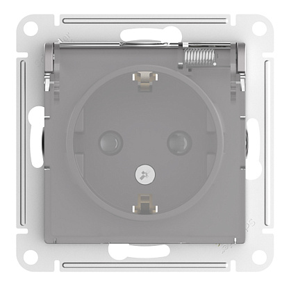 Изображение товара Розетка с заземлением со шторками ATLASDESIGN AQUA 16А, IP44