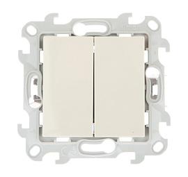 Двухклавишный выкл Push&Go, слоновая кость 2420398-031 Simon 24 Harmonie