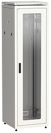 Шкаф сетевой 19" LINEA N 42U 600х800 мм стеклянная передняя дверь, задняя металлическая серый LN35-42U68-GM ITK
