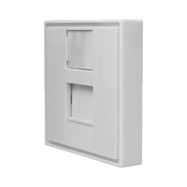 Лицевая панель 1 порт (45х45, Keystone, шторка) 10-0304