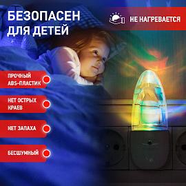 Ночник (светильник ночной) 0,5Вт LED белый ( NN-619-LS-W ) Б0019103 ЭРА