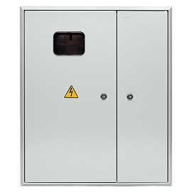 Щит ЩРУ-3н-30зо(ЩРУН 3/30 двухдверный IP31) замок, окно  580х490х165 (ВхШхГ) mb23-3/30-2 EKF