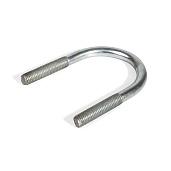 Скоба U образная (болт U-образный) М 8 1 1/2" (D48,3-57-H90) цинк (Fortisflex 63124)