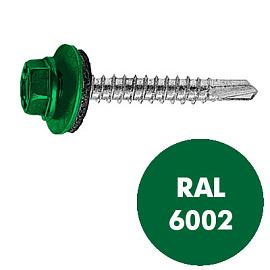 Саморез кровельный RAL-6002 зеленый 4,8х51