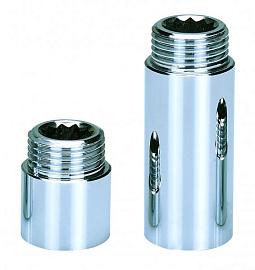 Удлинитель латунный ВР/НР Ду20 (3/4")х15мм AQUALINK 04540