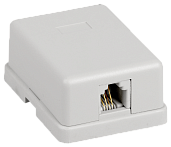 ITK Настенная розетка RJ12, кат.3 UTP, 1 порт CS2-3C3U-12 IEK