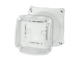 Hensel DK 0600 G - Коробка пустая, 130х130х77, без клемм, 7+1 мембр. вводов, серый, IP66(62000005)