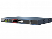 Коммутатор неуправляемый 16-портовый PoE DS-3E0318P-E/M(B) HikVision