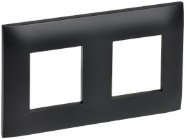 Рамка 2-местная SK-F02Bl черный SKANDY SK-M22-K02 IEK