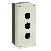 Корпус КП103 пластиковый 3 кнопки белый (cpb-103-w) EKF