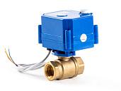 Кран шаровый 1/2" с электроприводом, 12V 1/2 дюйма, ручное открытие / закрытие Бастион