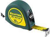 Рулетка GRAND, обрезиненный пластиковый корпус, 10м/25мм KRAFTOOL 34022-10-25