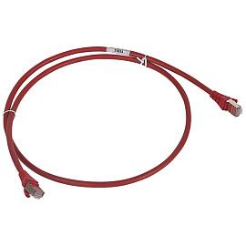 Шнур коммутационный RJ 45 - категория 6 - F/UTP - LSZH - экранированный - 2 м - красный 051855 Legrand