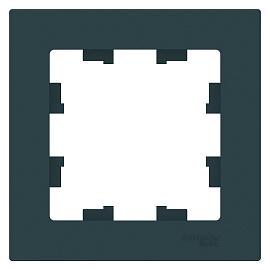 Рамка для розеток и выключателей 1 пост Atlasdesign горизонтальная изумруд ATN000801 Schneider Electric