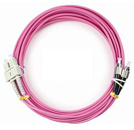 Шнур оптический duplex SC-FC 50/125 mm OM4 5м LSZH FOP-50-OM4-SC-FC-5m 9114c Cabeus