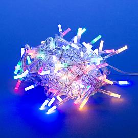 Гирлянда Нить 5м 100Led Разноцветный свет, прозрачный провод ULD-S0500-100/DTA MULTI IP20 CRYSTAL  UL-00003948 Uniel