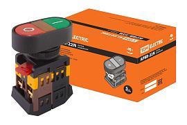 Кнопка управления APВВ-22N "I-O" d22мм неон/230В 1з+1р SQ0704-0021 TDM