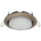 Светильник встраиваемый H4 220V GX53 черненая бронза 38х106 /FN53H4ECB/ ECOLA