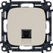 Розетка RJ11 телефонная Valena ALLURE скрытой установки с лицевой панелью слоновая кость 753838 Legrand