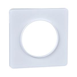 Рамка для розеток и выключателей Odace 1 пост белый S52P802 Schneider Electric