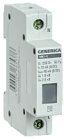 Ограничитель импульсных перенапряжений ОПС1-C 1п 10/40кА 230В GENERICA MOP20-1-C-G IEK
