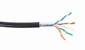 Кабель кат. 5е, 4 пары F/UTP PE, жила 0,52, черн, внеш катушка 305 м DR-140103 DATAREX