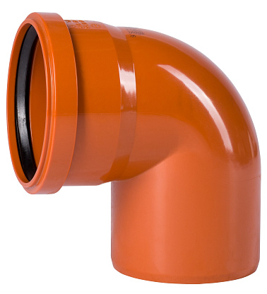 Изображение товара Отвод для наружной канализации 110 угол 87 РосТурПласт 11648/36653