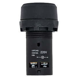 Кнопка управления SW2C-10D с подсветкой красная NO sw2c-md-r EKF