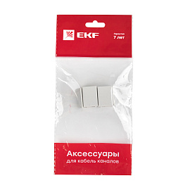 Соединитель (15х10) (4 шт) Plast Белый PROxima conw-15-10x4 EKF
