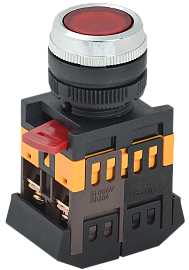 Кнопка управления красная с подсветкой ABLFS-22 (К) BBT30-ABLFS-K04 IEK