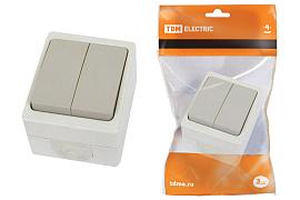 Выключатель 2-кл. открытой установки IP54 10А "Вуокса" SQ1803-0002 TDM