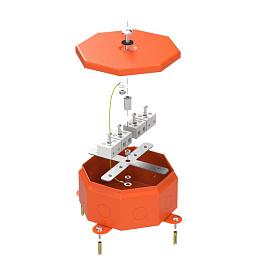 Коробка металлическая огнестойкая Октагон 70-0101-FR10.0-8 Е15-Е120 RAL2004 130х130х63 70-0101-2004-FR10.0-8 Промрукав