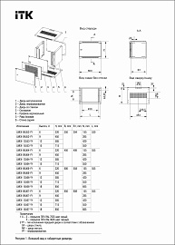 ITK Стенка задняя для шкафа WE 9U шириной 600мм серая (LWE3-09U-600-MW) IEK