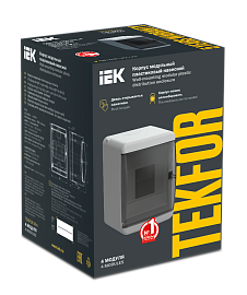 Корпус пластиковый КМПн-4 IP41 белый TEKFOR Mini TFM-KP73-N-04-41-K01-K01 IEK
