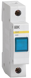 Лампа сигнальная ЛС-47 240В синяя на DIN-рейку MLS10-230-K07 IEK