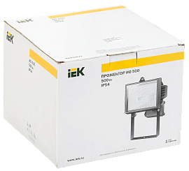 Прожектор галогеновый уличный 500Вт ИО500 черный R7s IP54 LPI01-1-0500-K02 IEK